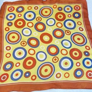 Vintage Retro 1970s A Paris Scarf Circle Design